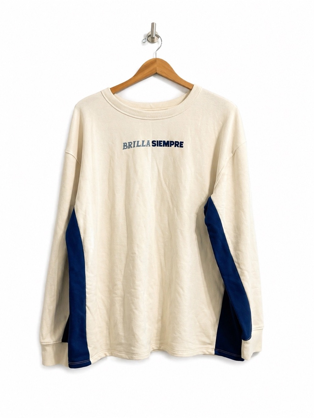 Target Cream Pullover Sweatshirt with Red Accent Tag